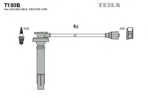 TESLA T180B Ignition Cable Kit